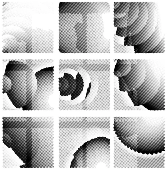 farklı geometrik şekillere sahip soyut arkaplan