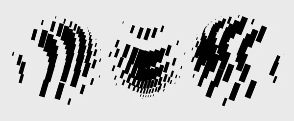 Fond Abstrait Avec Des Ondes Monochromes Illustration Vectorielle — Image vectorielle