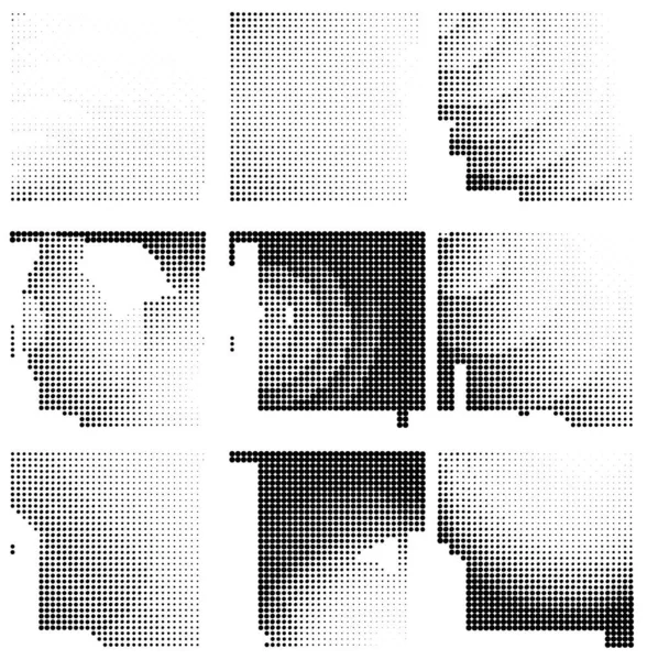 Padrão Pontos Meio Tom Ilustração Vetorial —  Vetores de Stock