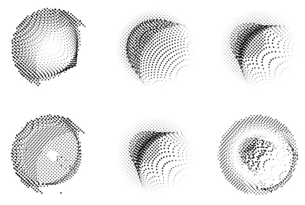 Halftone Puncte Model Ilustrație Vectorială — Vector de stoc