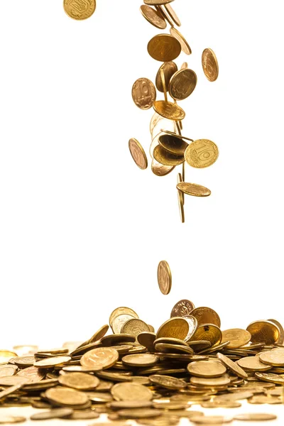 Falling coins — Stock Photo, Image