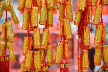 kolye parlak renkli bahar festivali dekorasyon havai fişek için Çince Geleneksel yeni yıl.