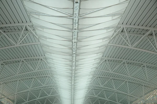 Vault airport waitng hall ceiling. — Stock Photo, Image