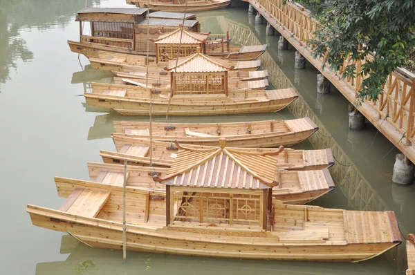 Drewnianych łodzi — Zdjęcie stockowe
