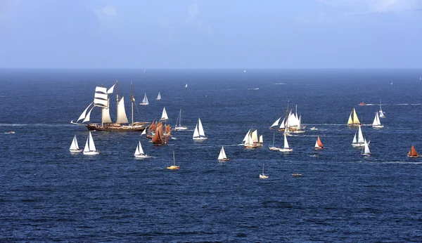 Parade of tall ships — Stock Photo, Image