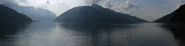 Lugano-tó Svájcban — Stock Fotó