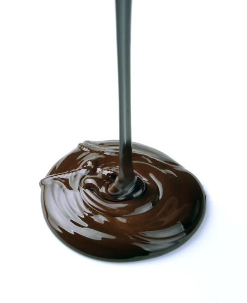 Flusso di cioccolato — Foto Stock