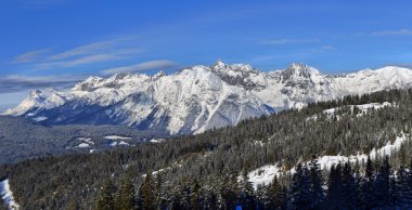 Alplerin kış manzarası