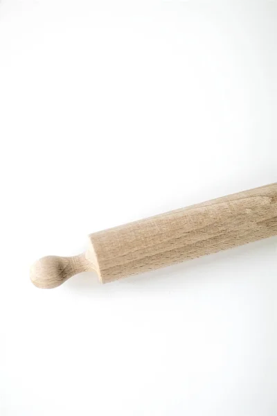 Close View Wooden Rolling Pin — Stock fotografie