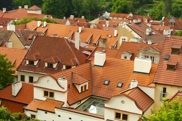Red roofs of Prague, Czech Republic — Stock Photo, Image