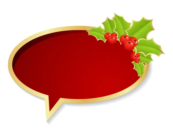 Discours de bulle de Noël — Image vectorielle