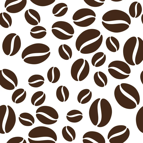 Patrón granos de café — Vector de stock