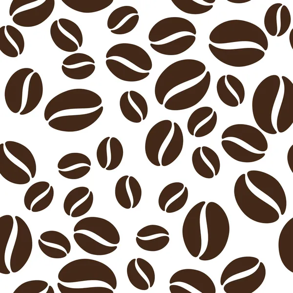 Кава в зернах шаблон — стоковий вектор