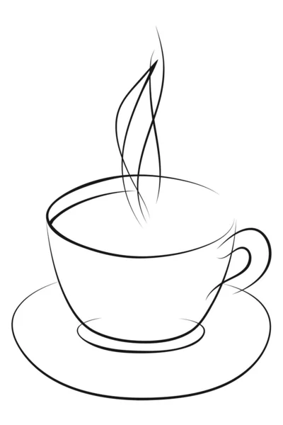 コーヒーカップ — ストックベクタ