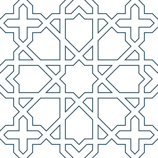 Patrón de mosaico geométrico persa para tarjeta Ramadán — Vector de stock