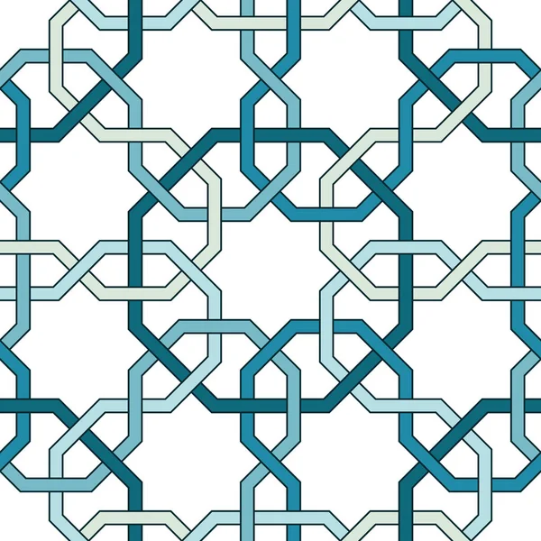 Персидская геометрическая мозаика для карты Рамадана — стоковый вектор
