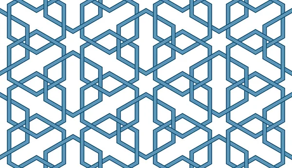 Patrón de mosaico geométrico persa para tarjeta Ramadán — Vector de stock