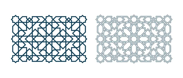 Islamic pattern for laser cutting Ramadan decor — Stock Vector