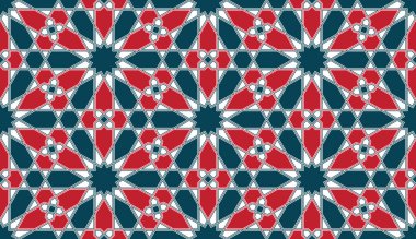 Ramazan kartı için Pers geometrik İslami deseni
