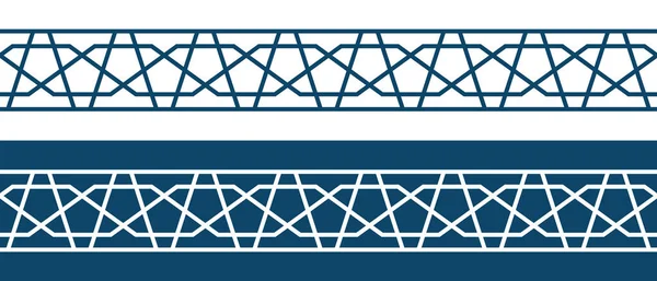 Islámský ornament vzor okraj pro ramadán karty Vektorová Grafika