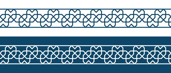 Ισλαμικό μοτίβο στολίδι σύνορα για το Ραμαζάνι κάρτα Royalty Free Διανύσματα Αρχείου