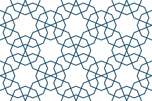 ラマダーンカードのペルシャ幾何学モザイクパターン — ストックベクタ