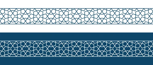 Ισλαμικό μοτίβο στολίδι σύνορα για το Ραμαζάνι κάρτα Εικονογράφηση Αρχείου