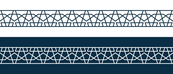 Islamic ornament pattern border for Ramadan card Vector Graphics