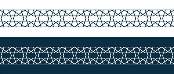 Islamic ornament pattern border for Ramadan card Vector Graphics