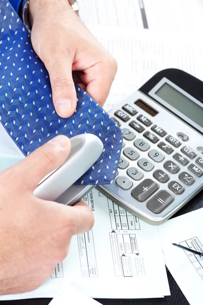 The businessman with a tie — Stock Photo, Image