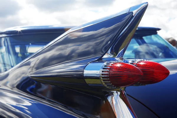 Detail of blue retro car — Stock Photo, Image