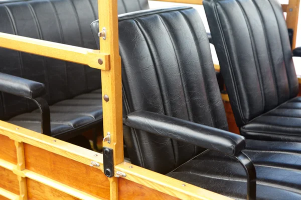 Detail of yellow retro car — Stock Photo, Image