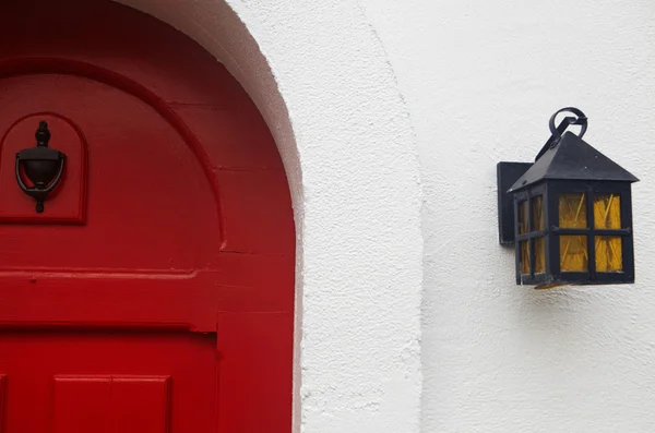 Lantern and door — Stock Photo, Image