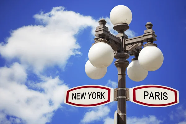 Paris and New York — Stock Photo, Image