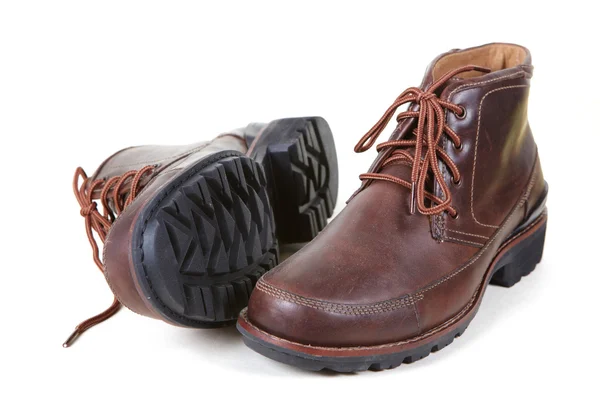 Homem marrom sapatos — Fotografia de Stock