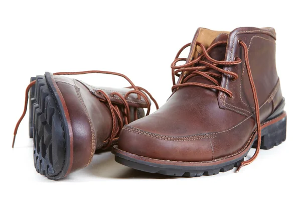 Brown man sepatu — Stok Foto