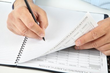 Ofisteki iş adamı.