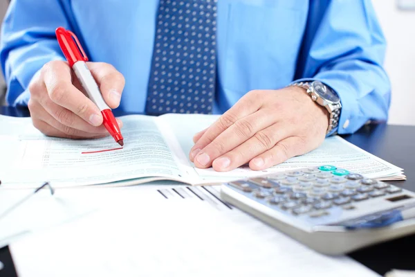 The businessman at office — Stock Photo, Image