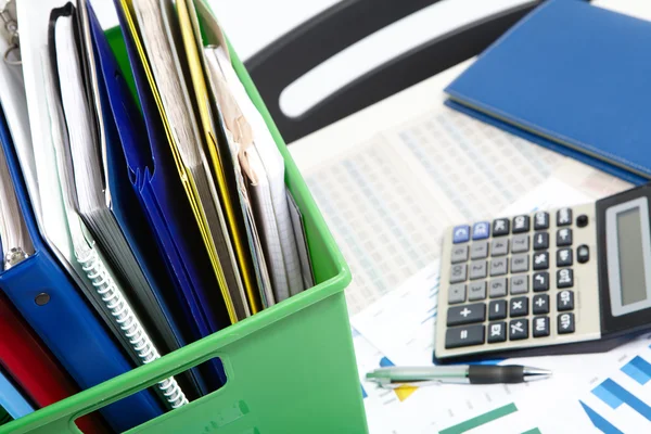 Box with the documents — Stock Photo, Image