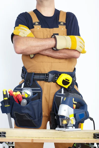 Mature Contractor. The carpenter — Stock Photo, Image