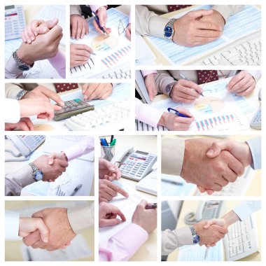 ofiste çalışan businessmans