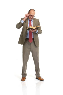 işadamı kitap okur