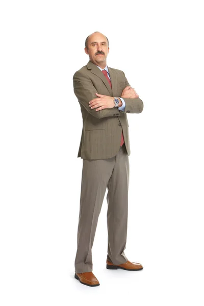 Businessman on a white background — Stock Photo, Image