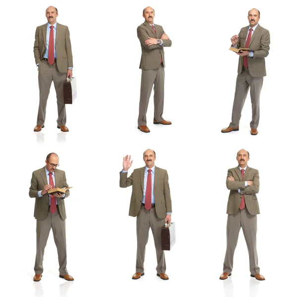 Collage. The businessman — Stock Photo, Image
