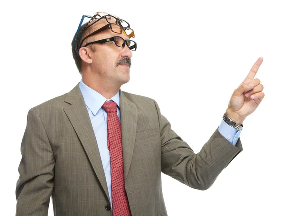 The businessman and spectacles — Stock Photo, Image