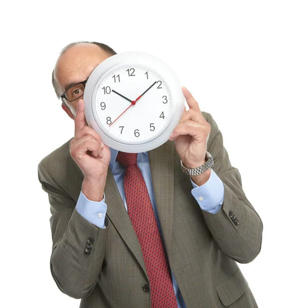 Businessman on a white background — Stock Photo, Image