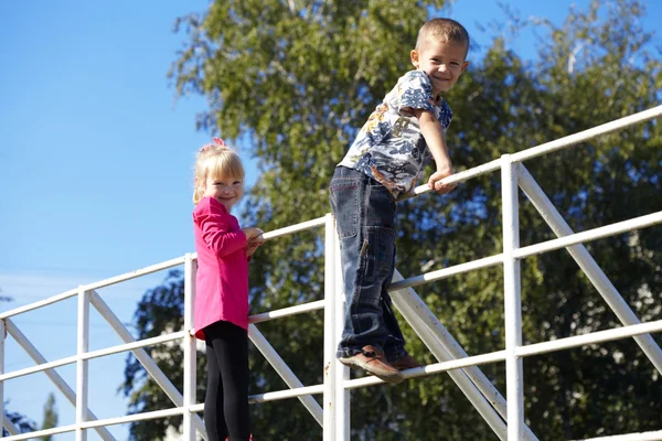 The boy on playground — Stock Photo, Image