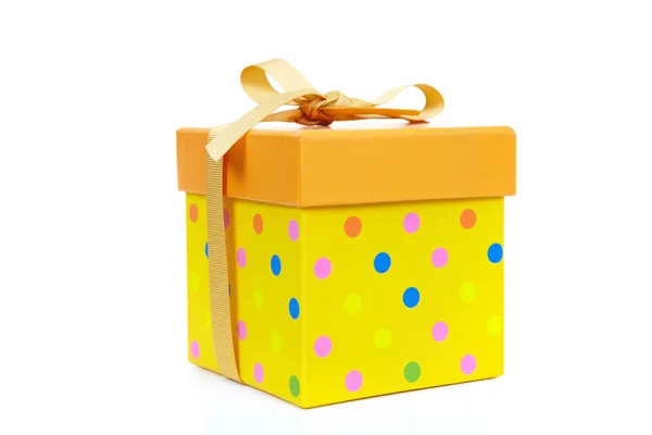 黄色的漂亮的小盒子 — 图库照片