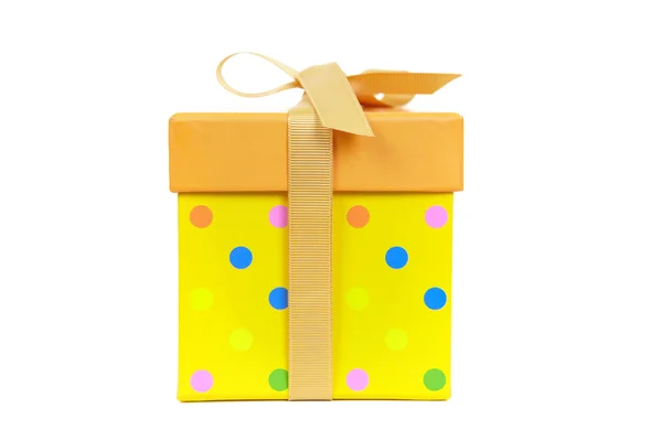 Žlutá maškarní box — Stock fotografie