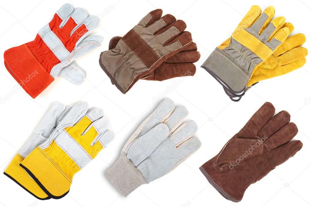 Leather gloves. The assortment